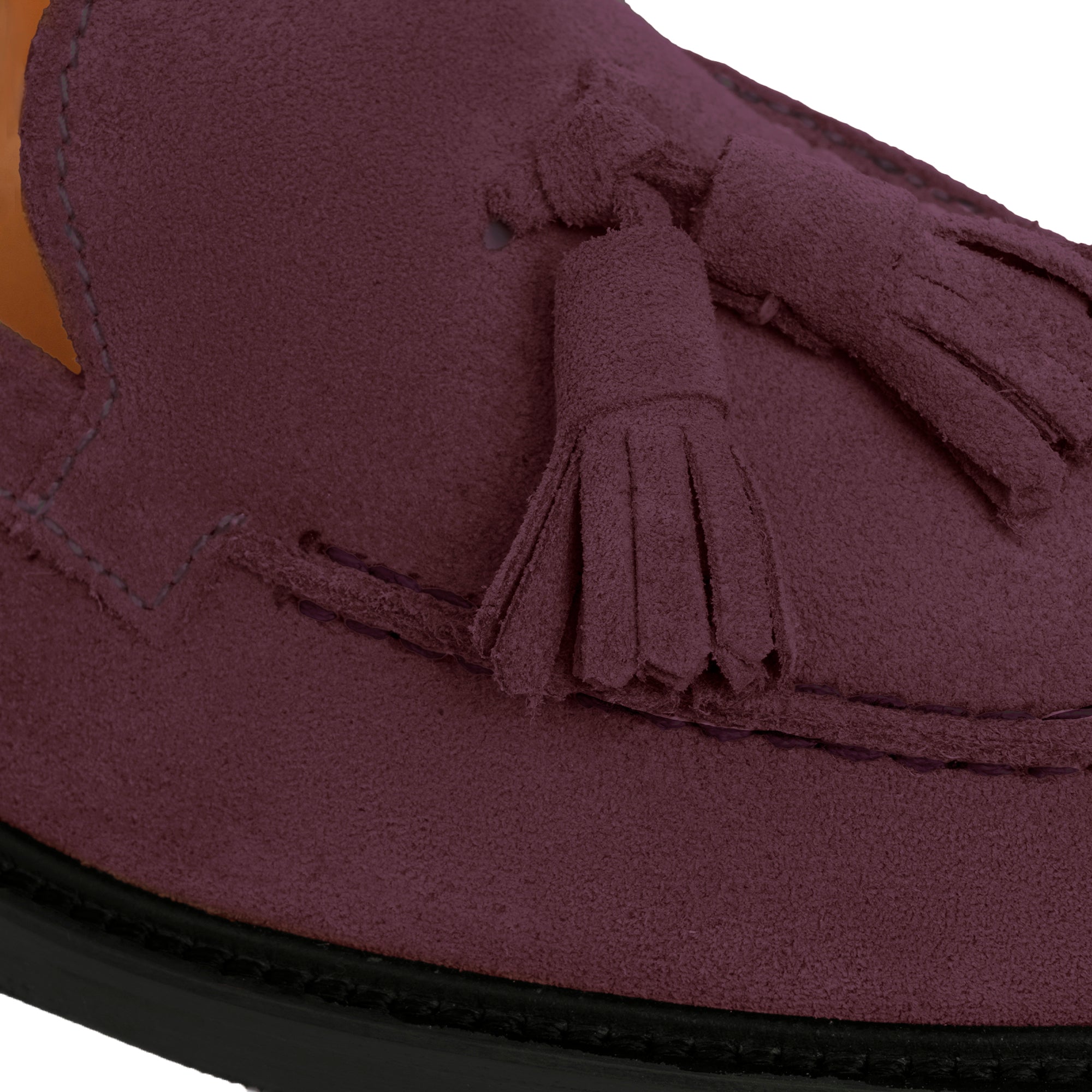 Mocassini Donna con fiocco in Camoscio - Bordeaux