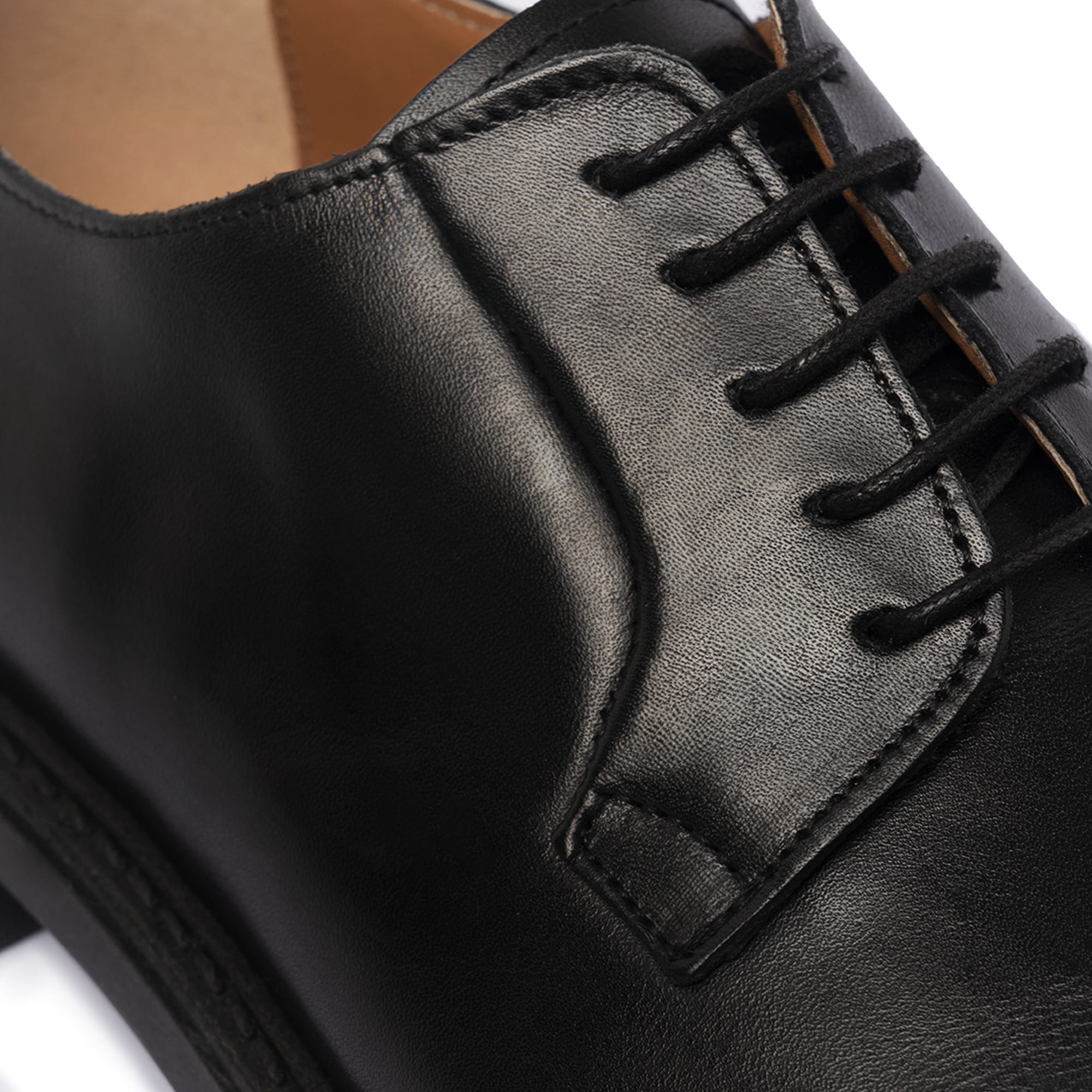 Stringate Derby in Pelle - Nero