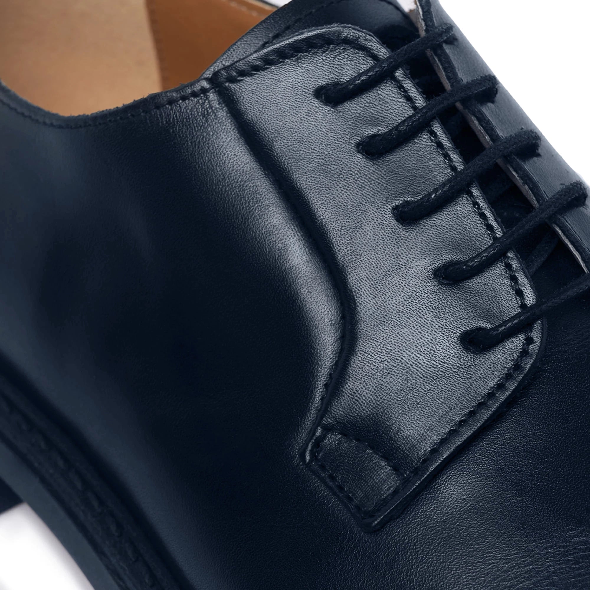 Stringate Derby in Pelle - Blu