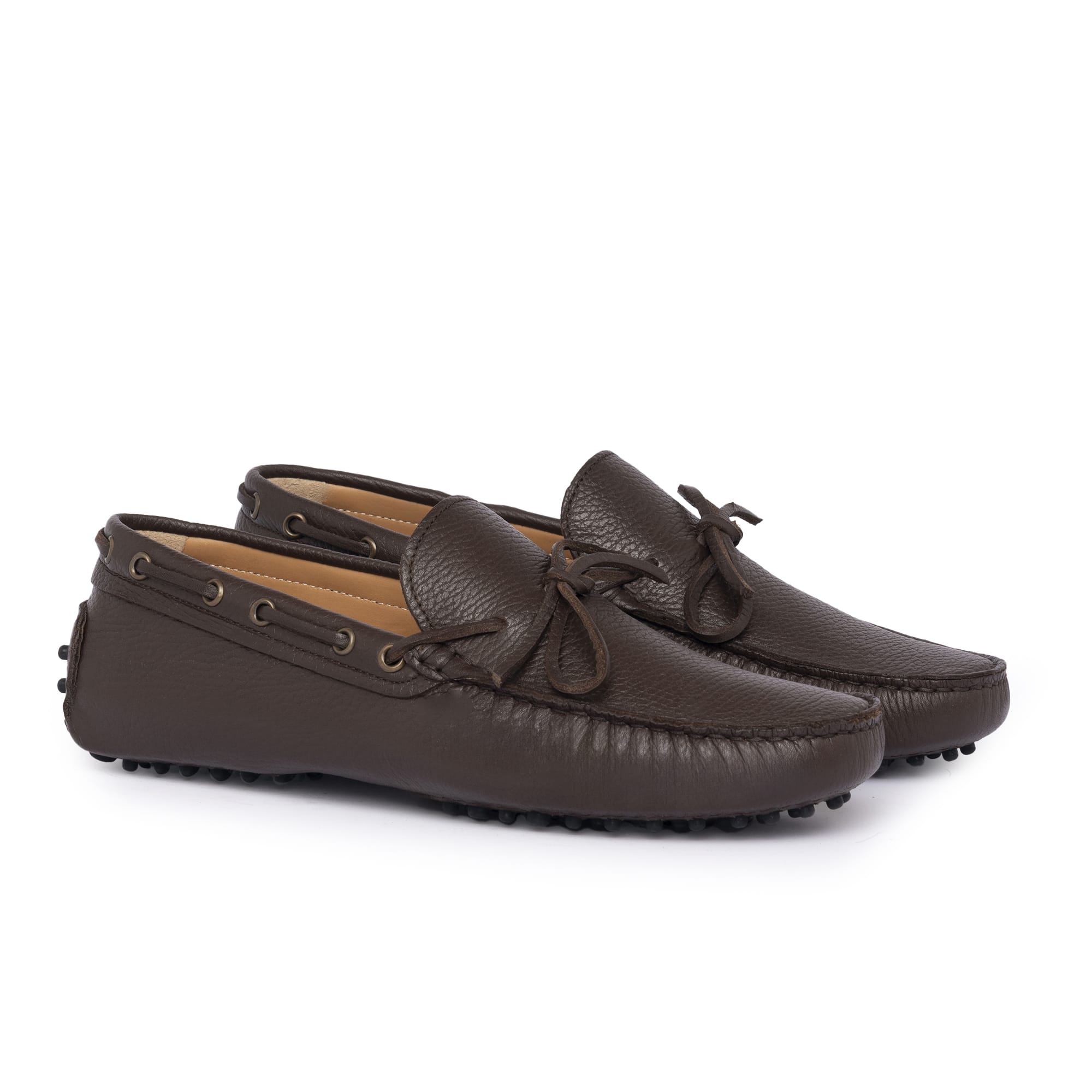 Mocassini Gommino in Pelle - Testa di Moro