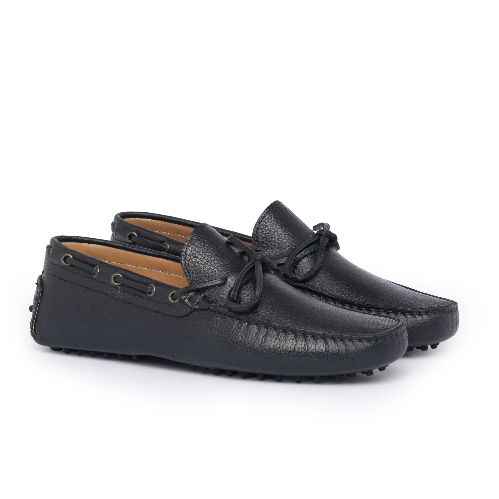 Mocassini Gommino in Pelle - Blu