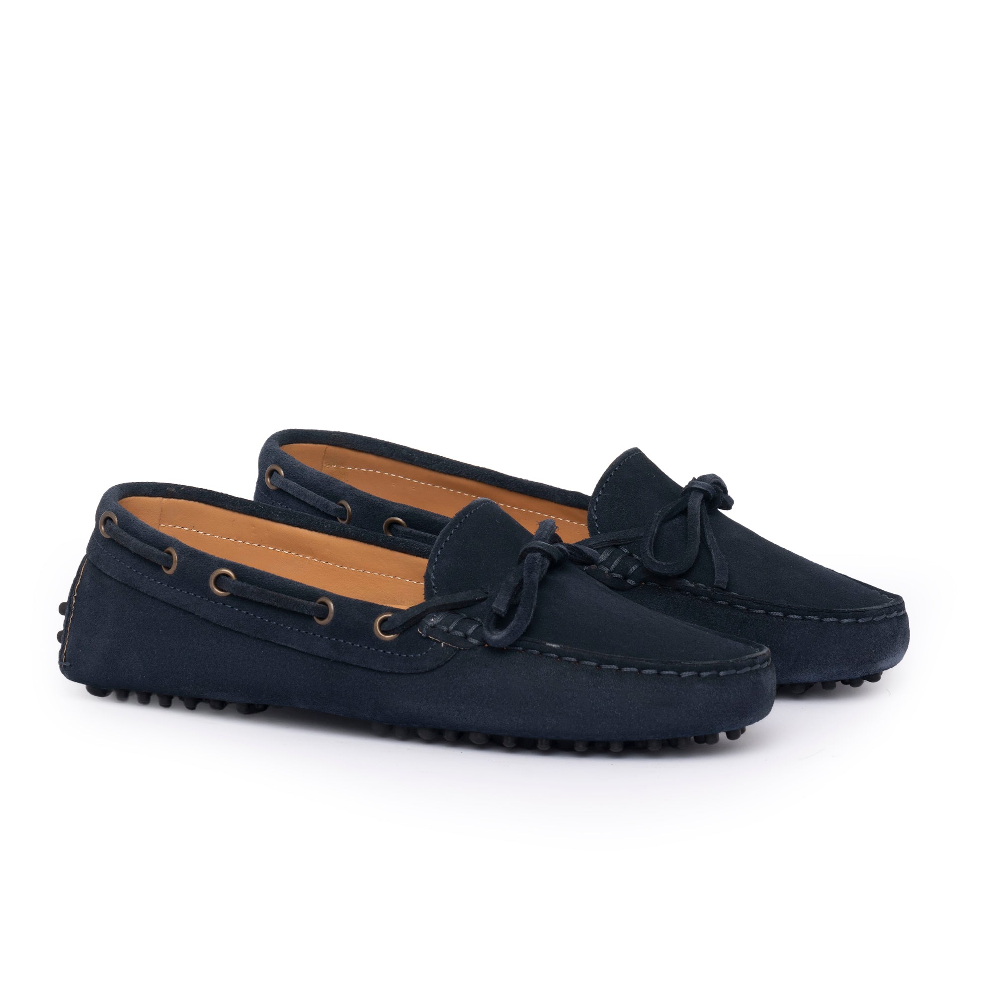 Gommino Donna in camoscio - Blu