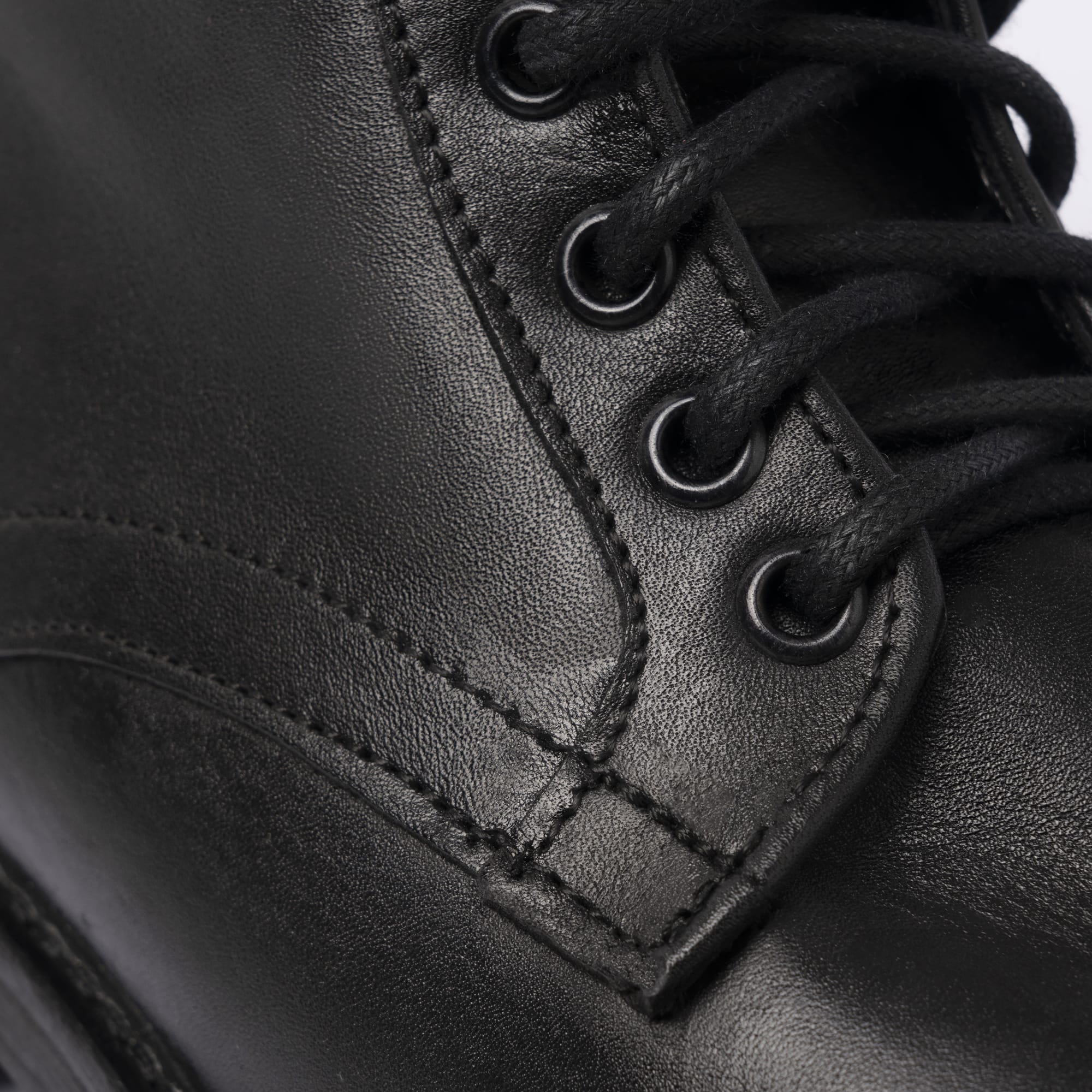 Stivaletti Lisci in Pelle - Nero