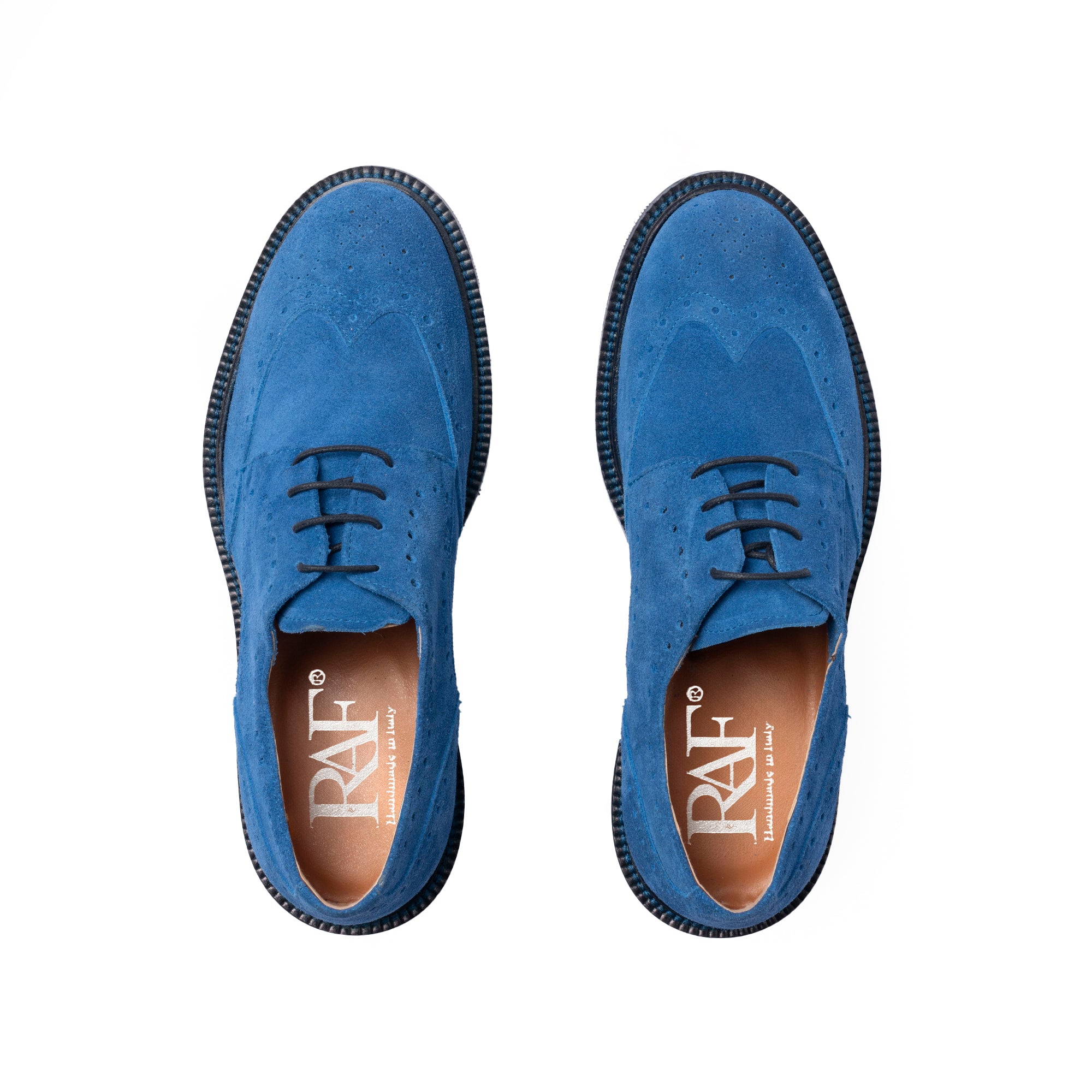 Francesina Donna in Camoscio - Cobalto