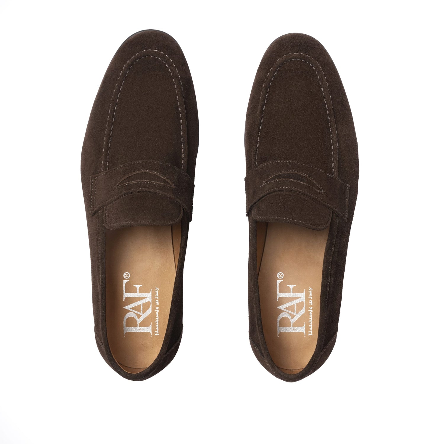 Mocassini in pelle scamosciata - Testa di Moro