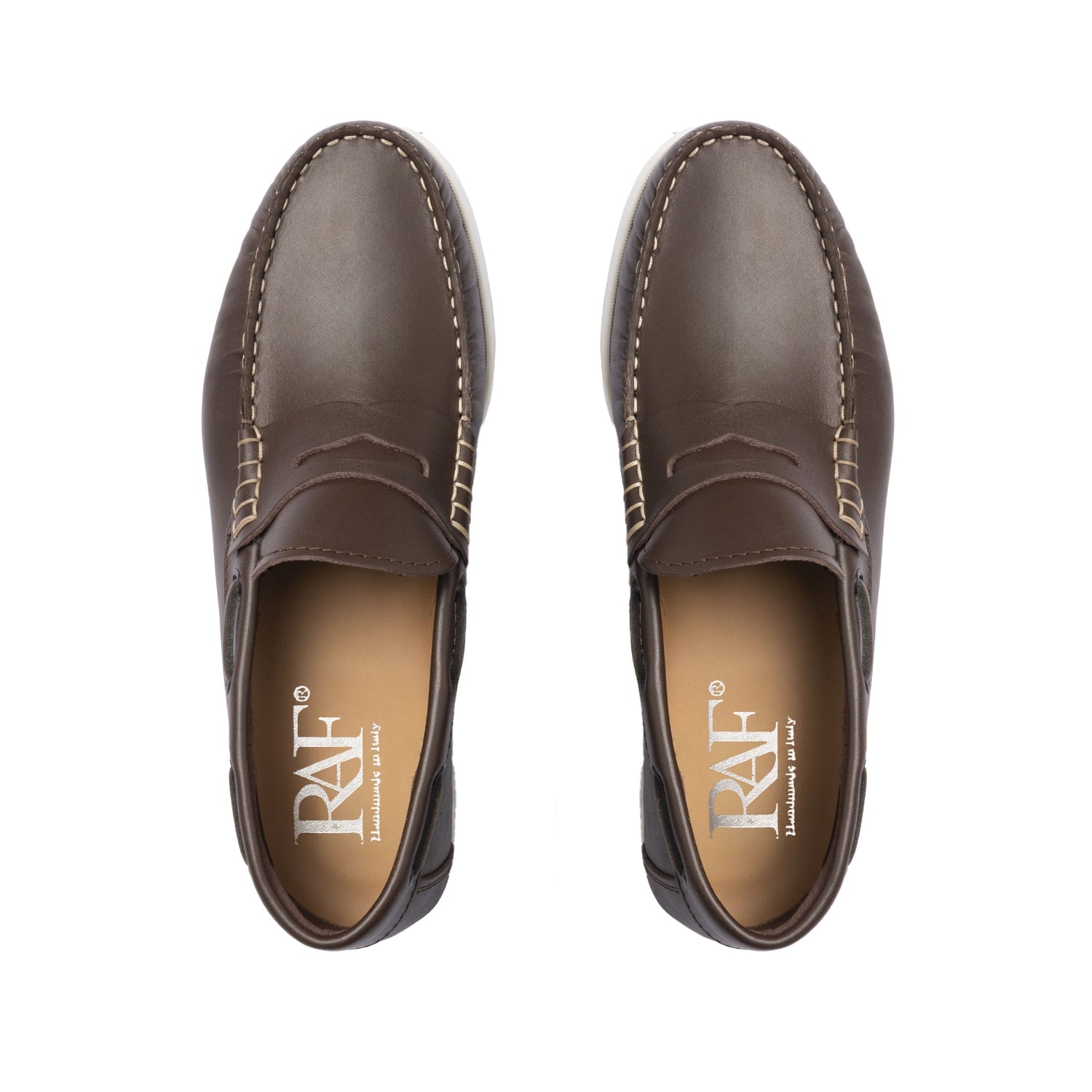 Mocassini Barca 02 con Bendina in Pelle - Testa di Moro