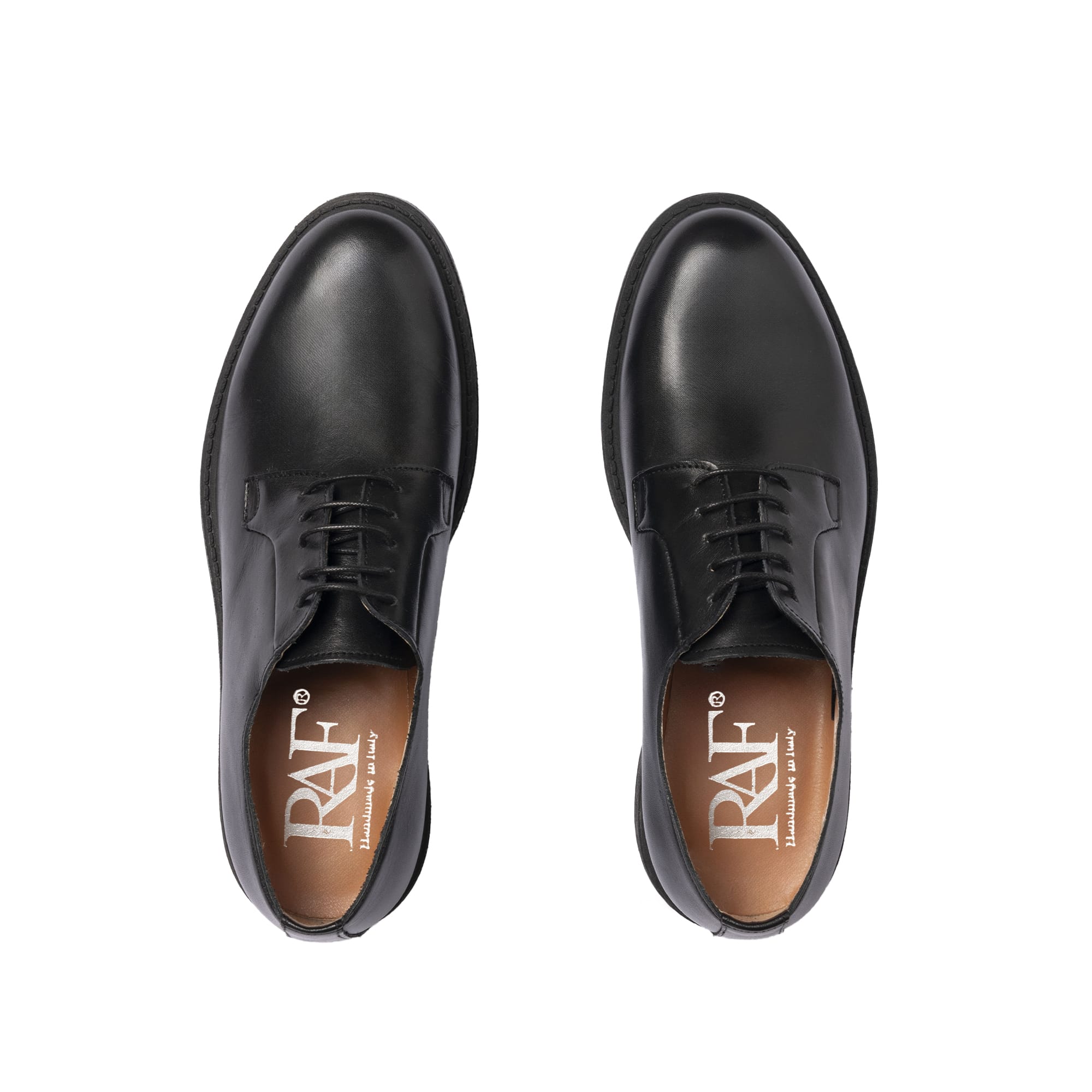 Stringate Derby in Pelle - Nero
