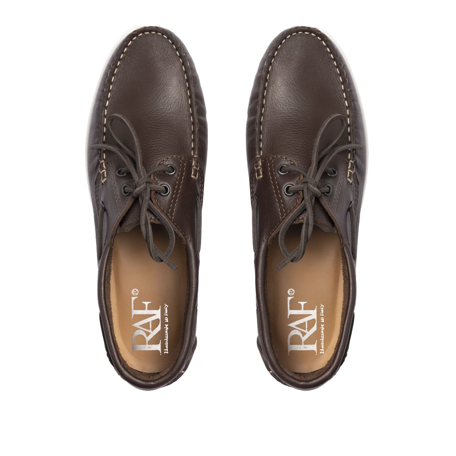 Mocassini Barca 01 con Lacci in Pelle - Testa di Moro