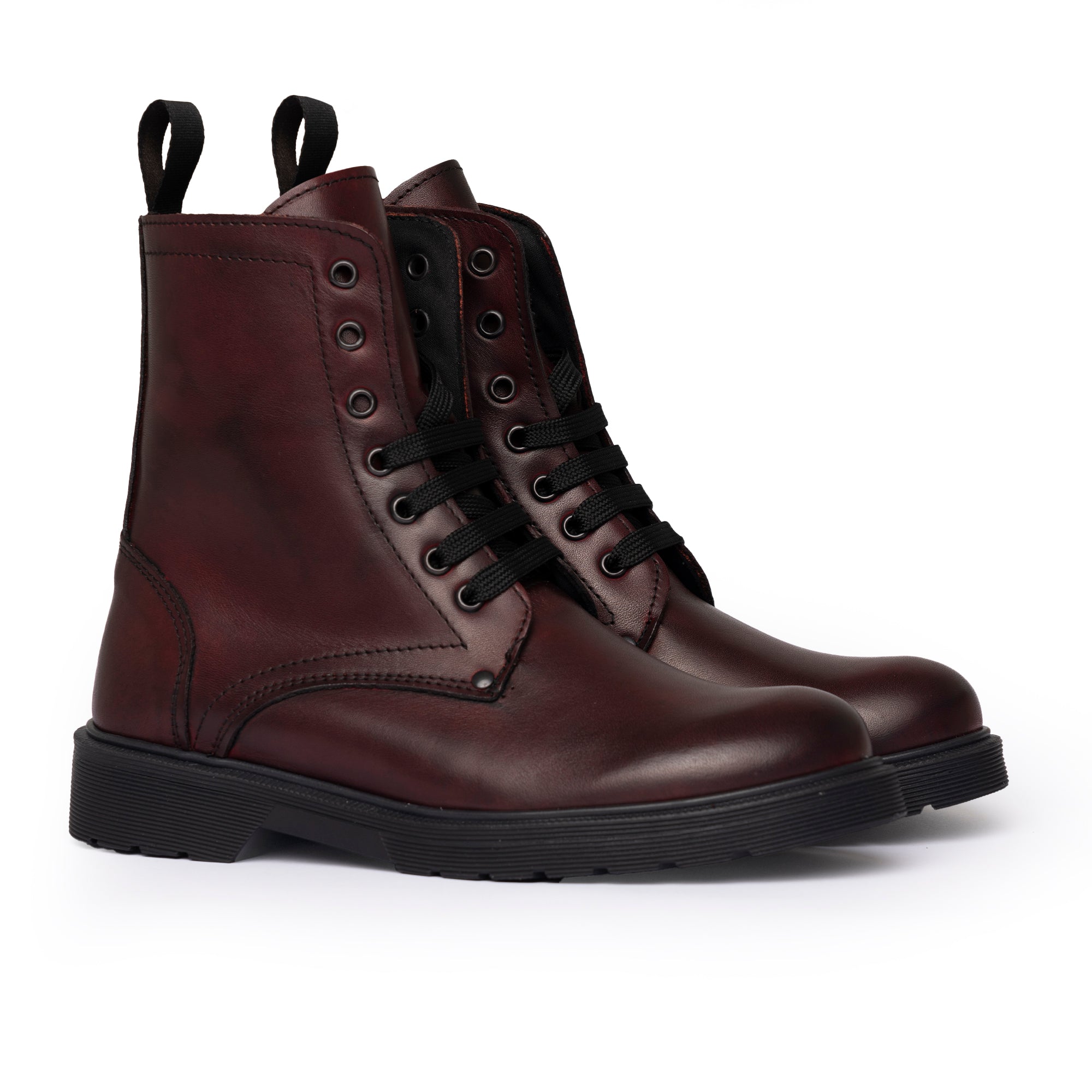 Stivaletti Donna in Pelle - Bordeaux