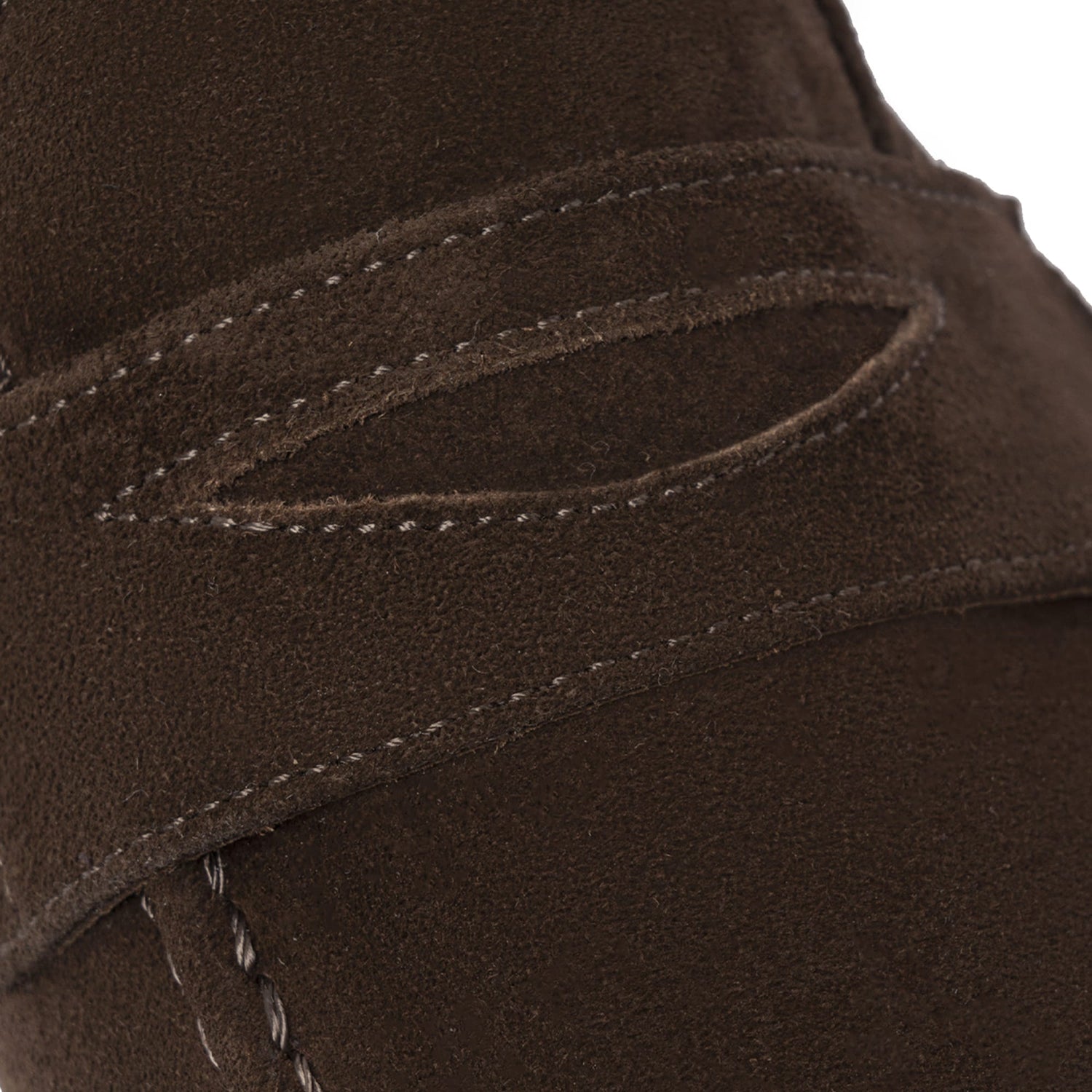 Mocassini in pelle scamosciata - Testa di Moro