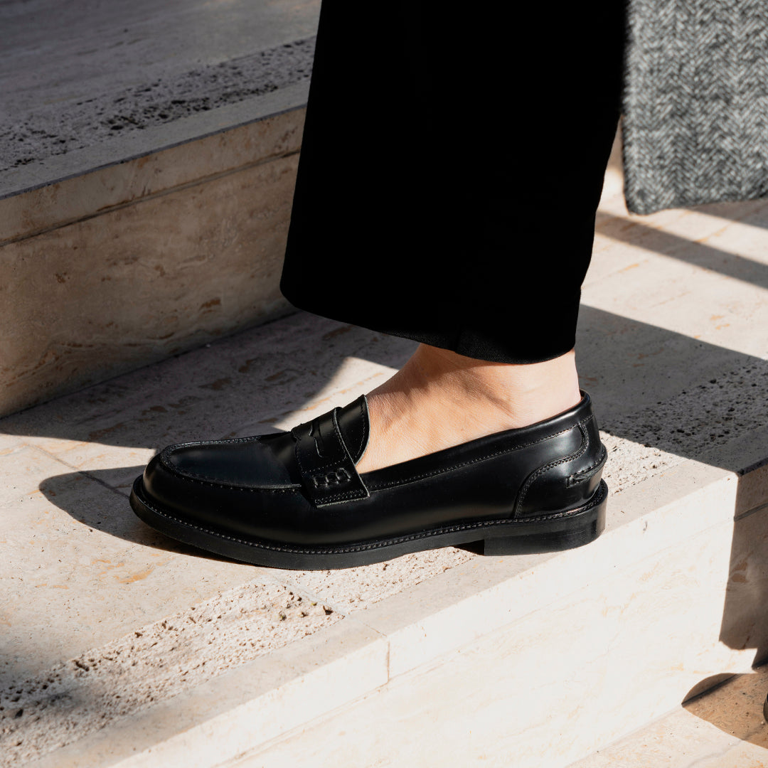 Mocassini Donna in Abrasivato - Nero
