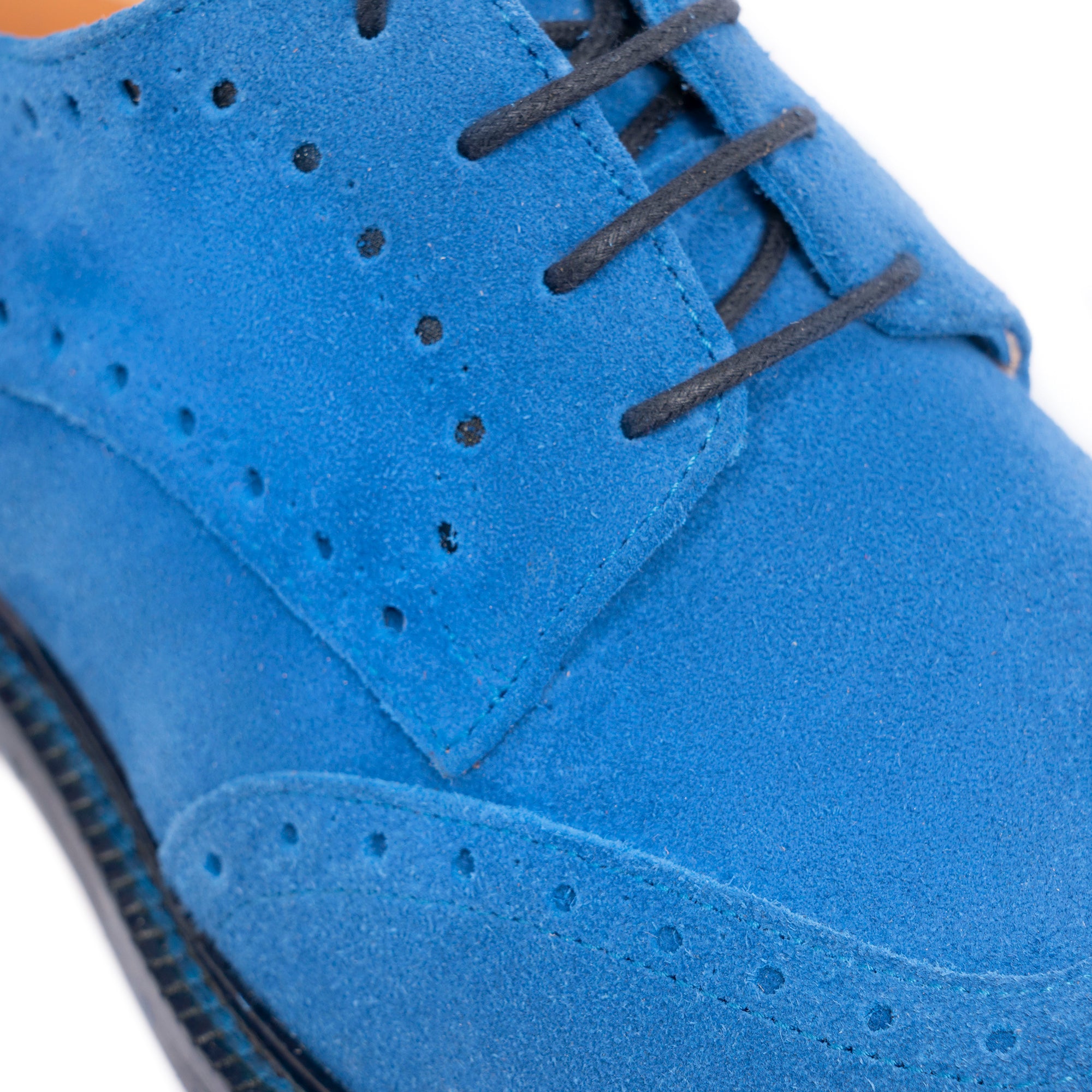 Francesina Donna in Camoscio - Cobalto