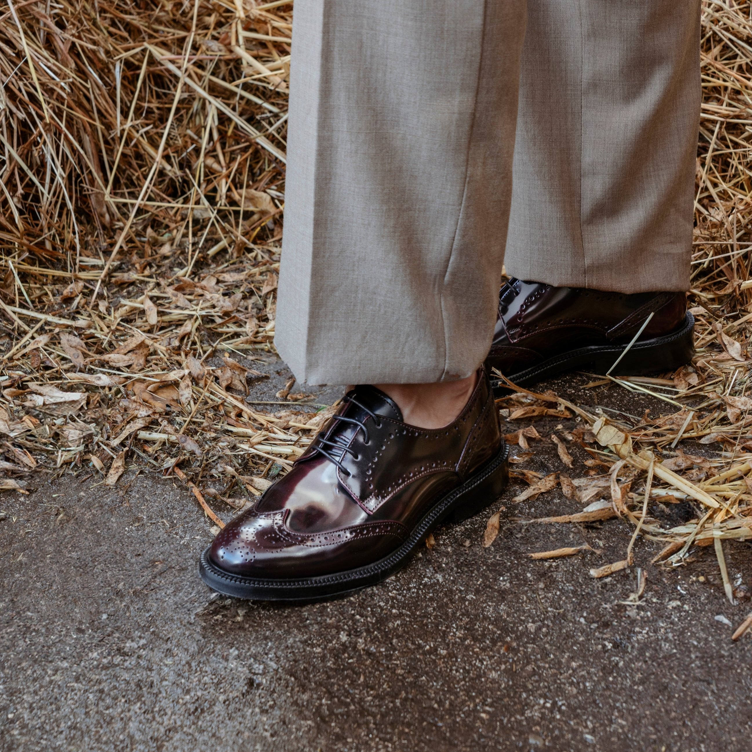 Francesina Donna in Pelle - Bordeaux