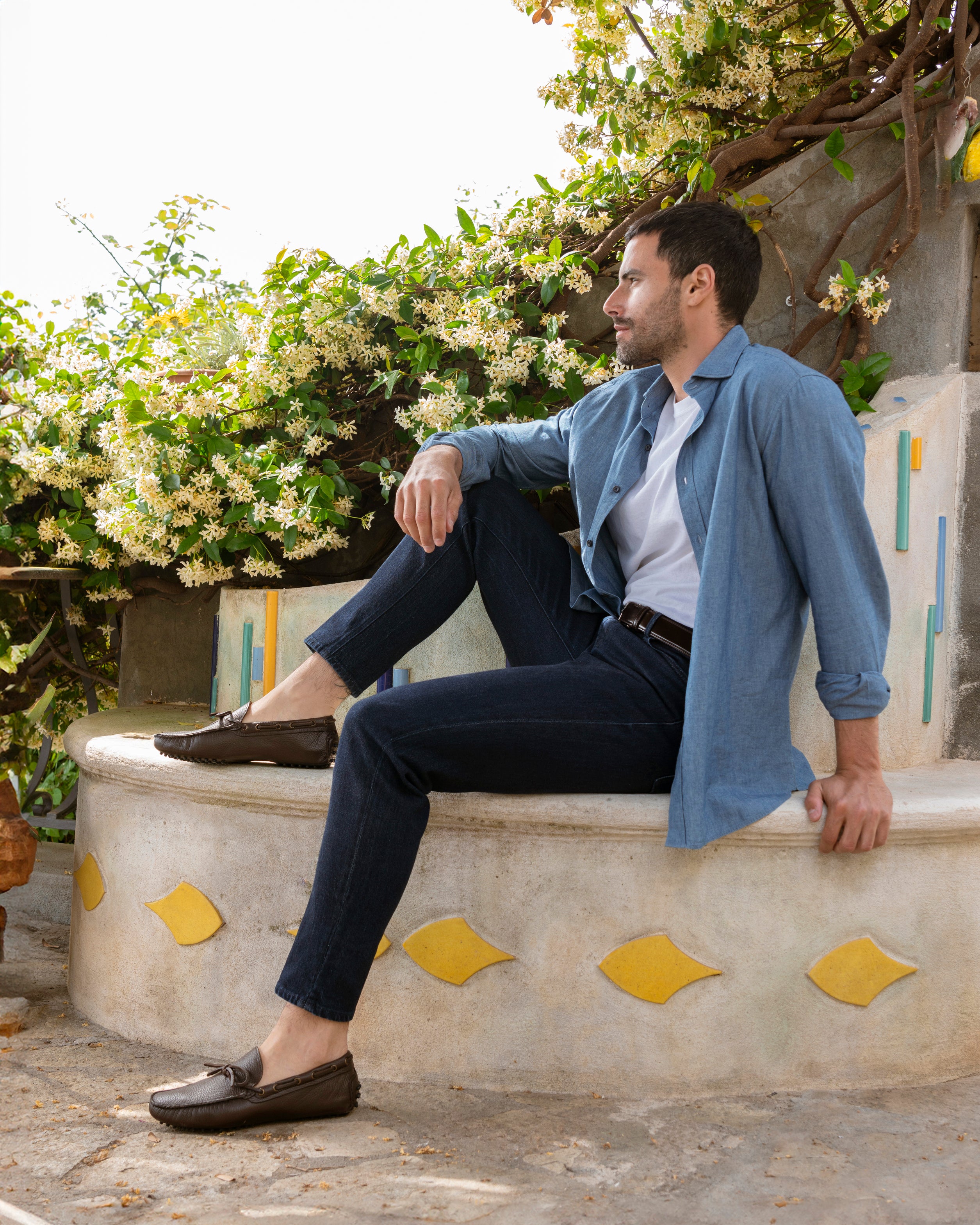 Mocassini Gommino in Pelle - Testa di Moro