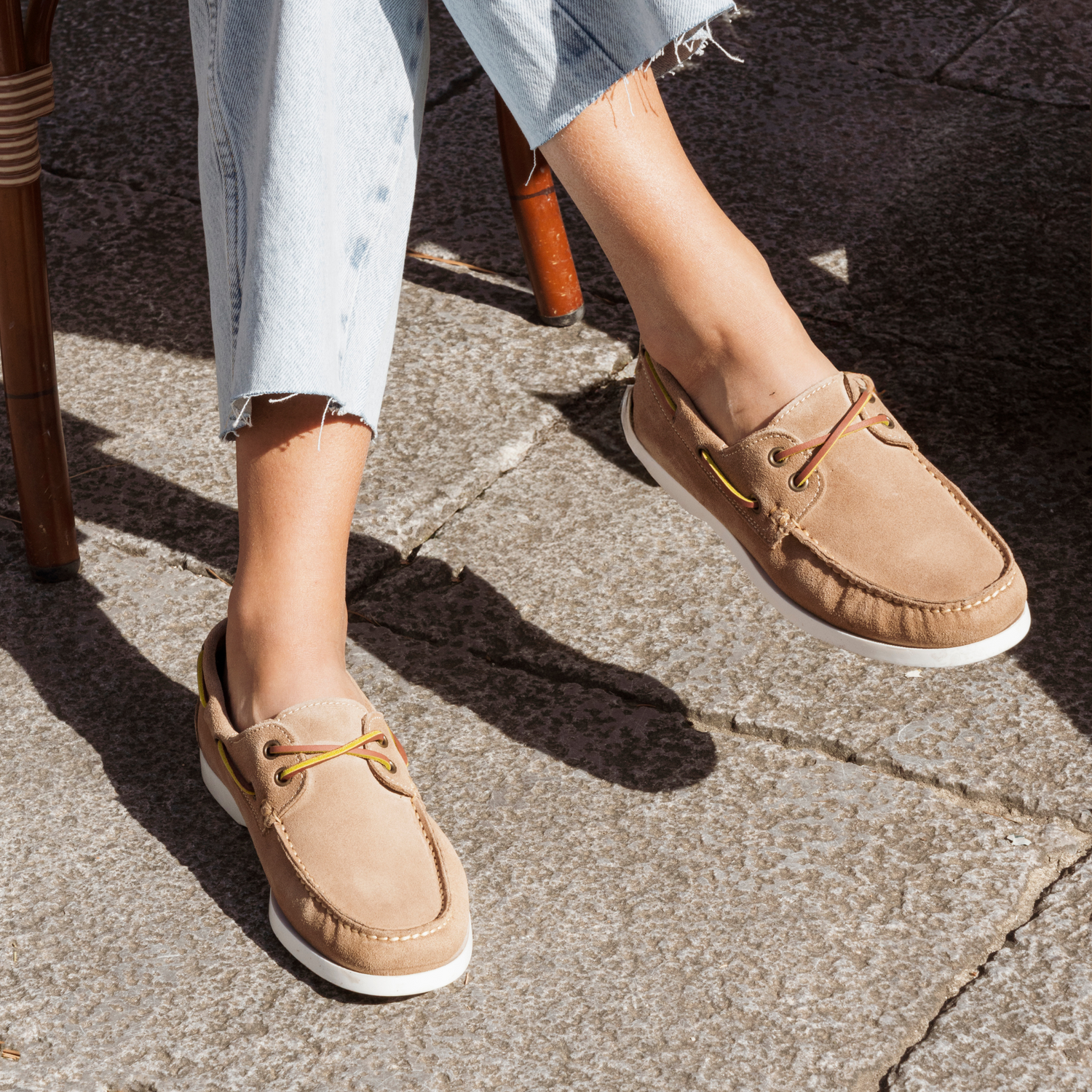 Mocassini Barca Donna Camoscio - Taupe