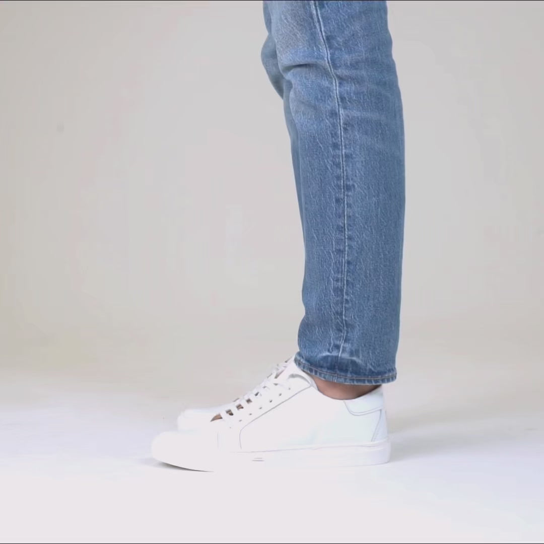 Sneakers Uomo in Pelle - Bianco