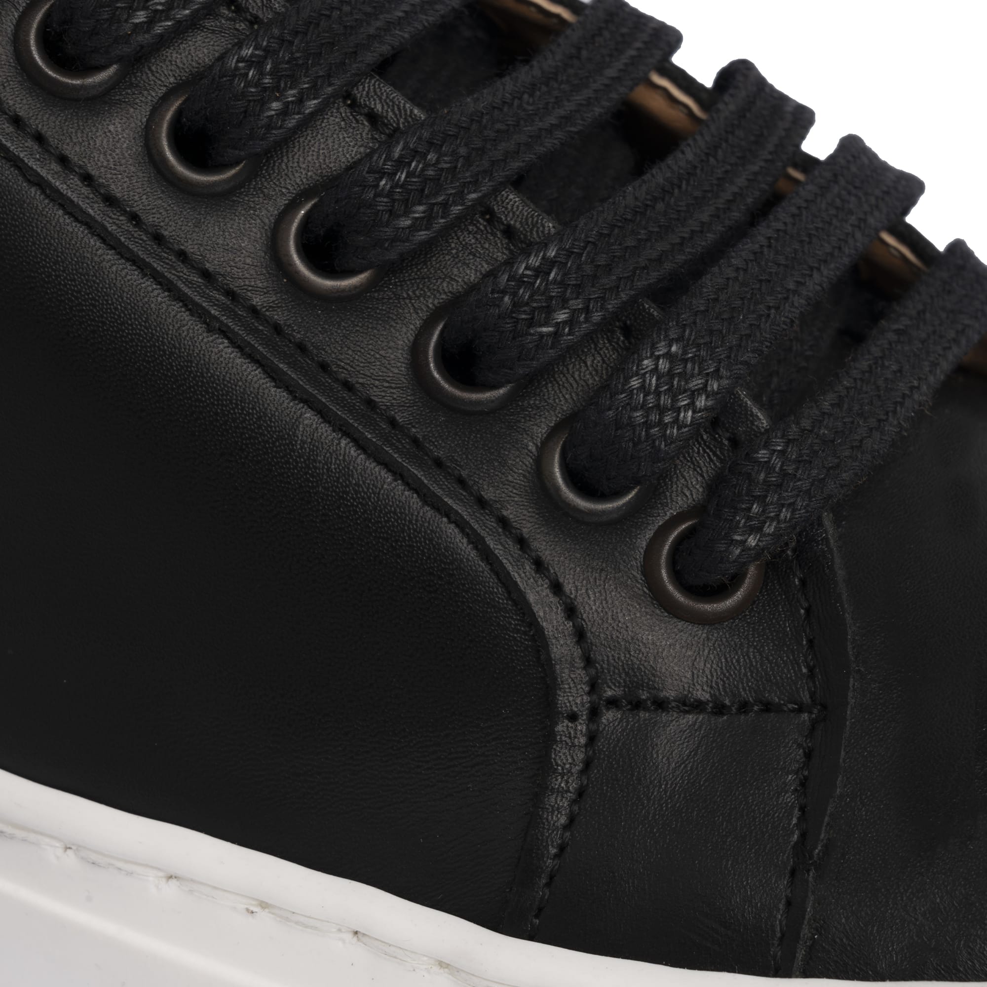 Sneakers Uomo in Pelle - Nero