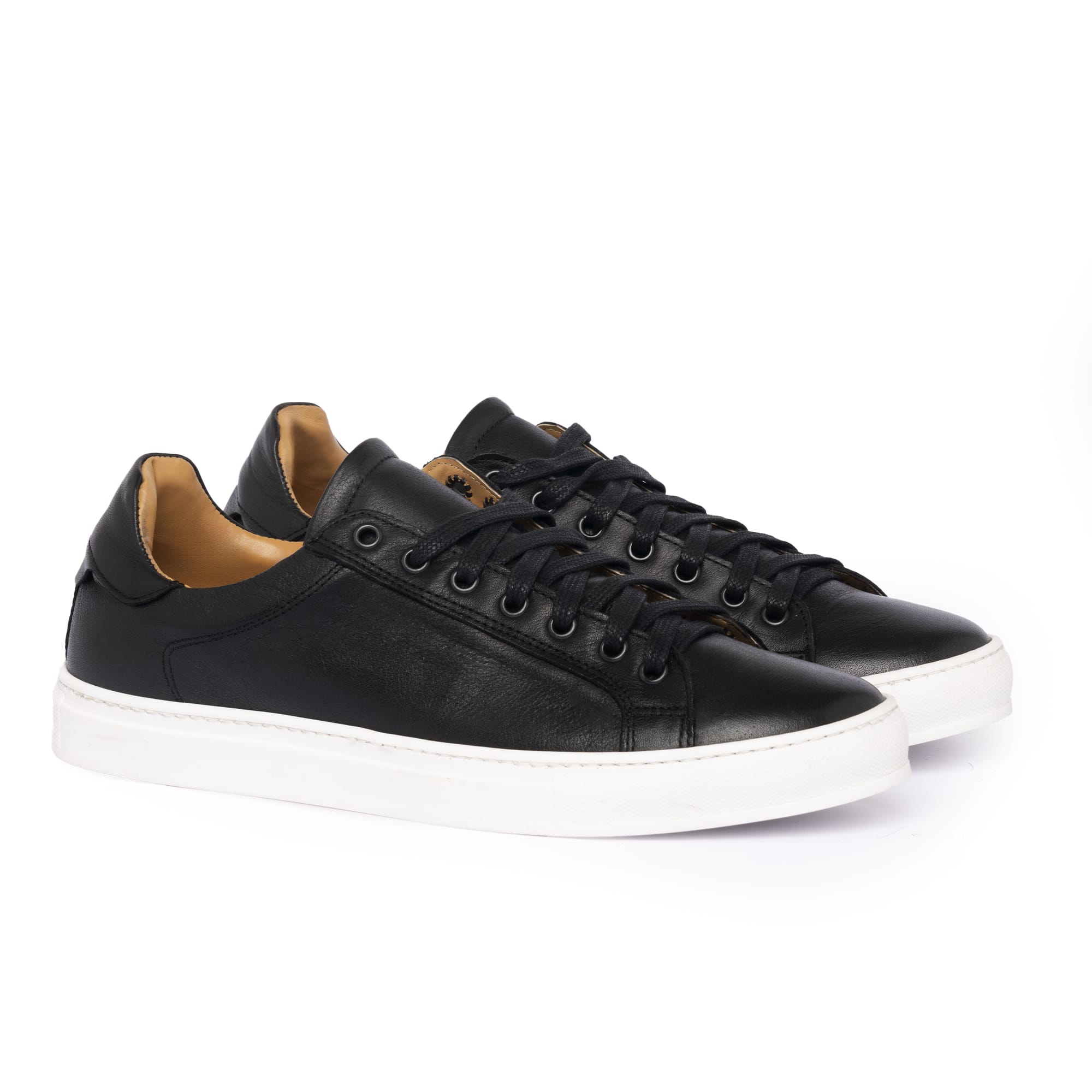 Sneakers Donna in Pelle - Nero