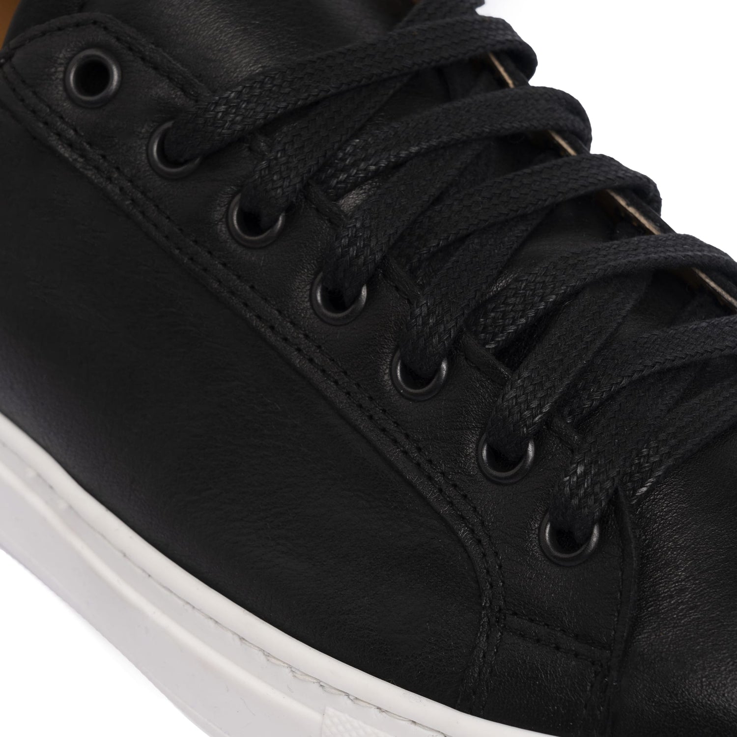 Sneakers Donna in pelle - Nero