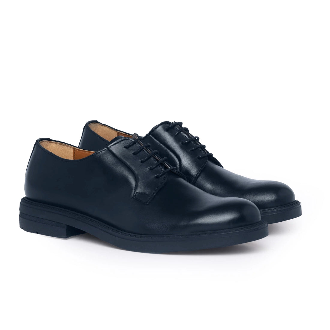 Stringate Derby in Pelle - Blu