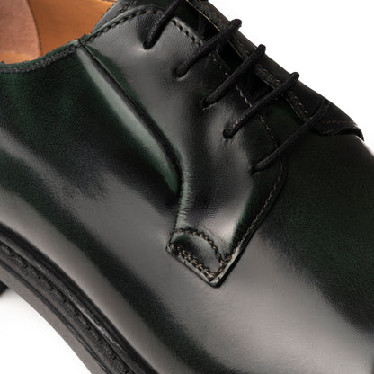 Stringate Derby in Pelle - Verde