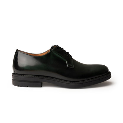 Stringate Derby in Pelle - Verde