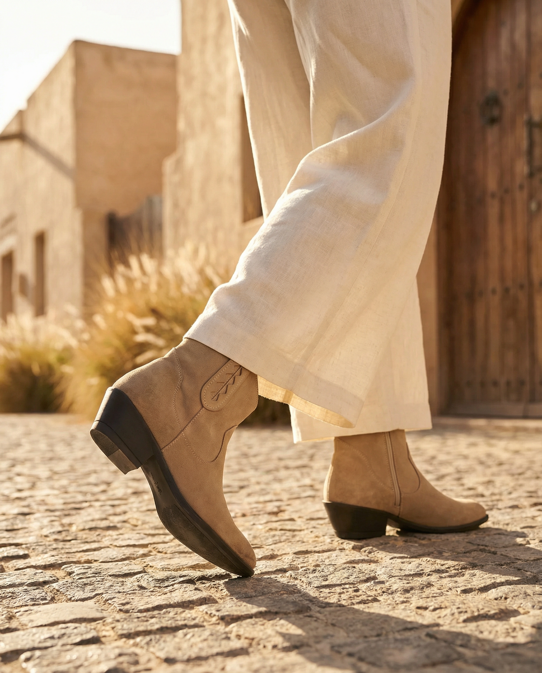 Stivaletti Donna Texani - Taupe