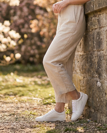 Sneakers Donna in Pelle - Bianco