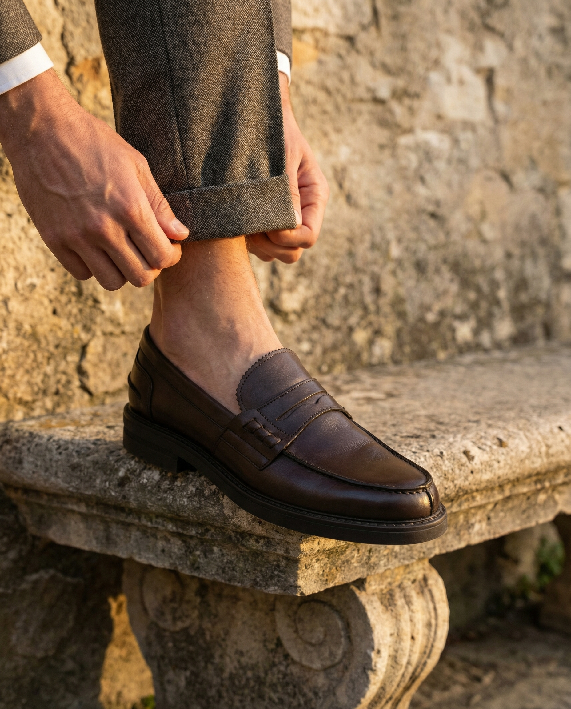 Mocassini in pelle - Testa di Moro