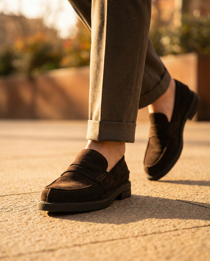 Mocassini in Camoscio - Testa di Moro