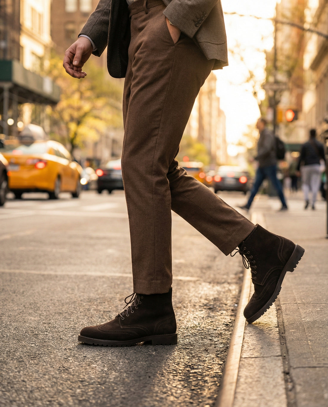 Stivaletti Decorati in Camoscio - Testa di Moro