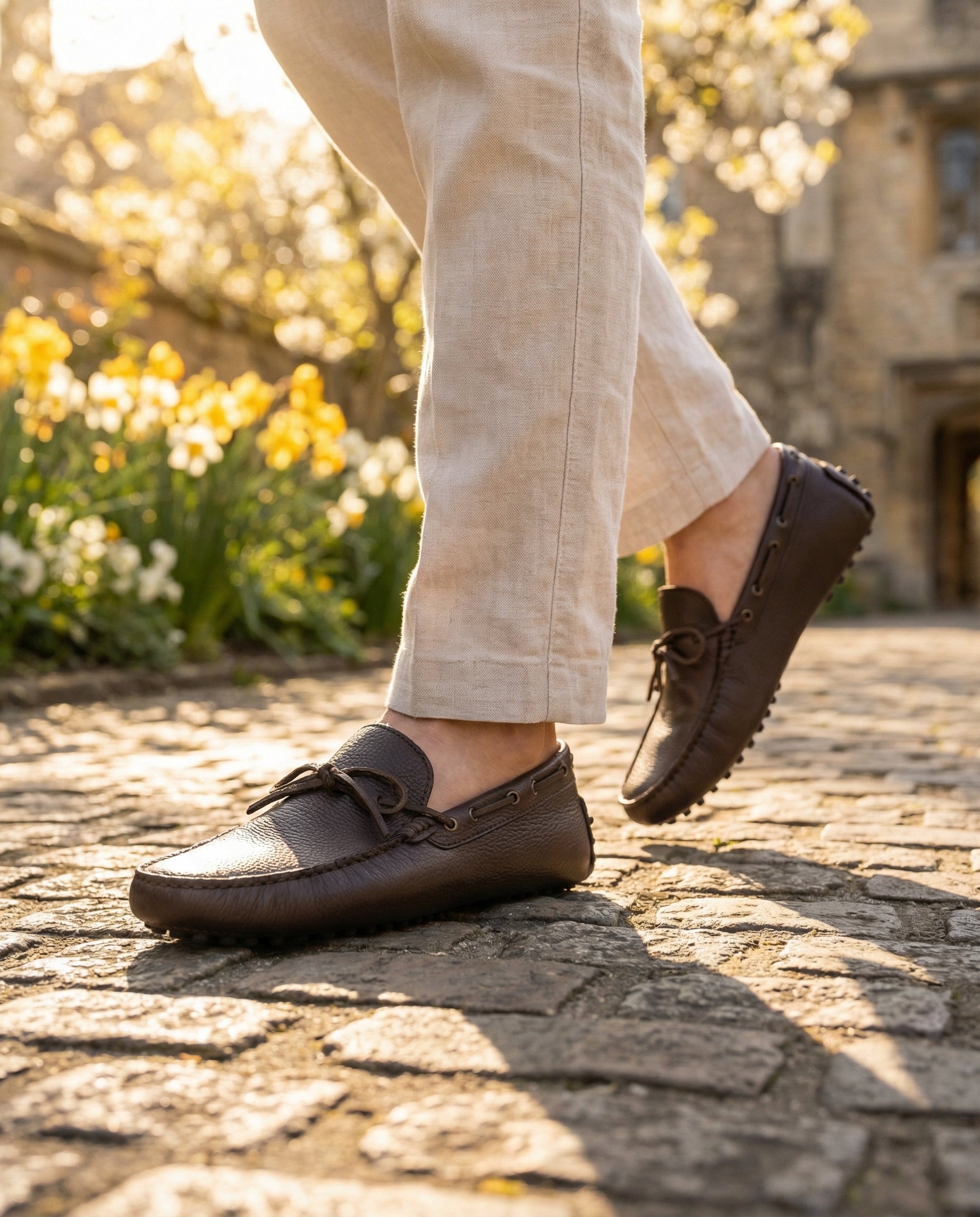 Mocassini Gommino in Pelle - Testa di Moro