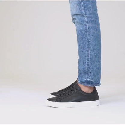 Sneakers Uomo in Pelle - Nero